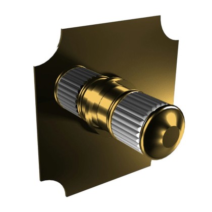 Bongio Cristallo Переключатель потоков, встраиваемый, на 2 выхода , цвет: золото, ручки прозрачный cristallo 00