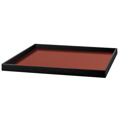 ADJ Поднос Mondo, 35x35xH3 см., цвет: коньяк/бордо