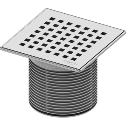 TECEdrainpoint S quadratum Декоративная решетка 150х150 мм с монтажым элементом, сталь