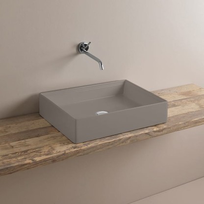 Artceram Scalino Раковина 55х38см., накладная, без отв., без слив перелива, цвет: marrone tortora