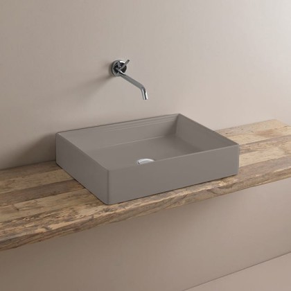 Artceram Scalino Раковина 55х38см., накладная, без отв., без слив перелива, цвет: marrone tortora