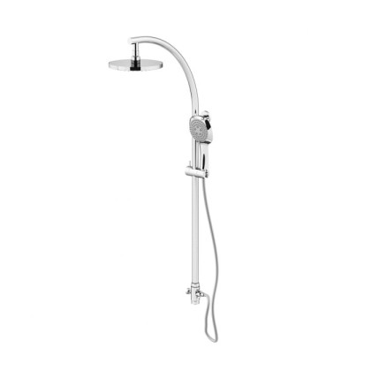 Gattoni PD Душевая колонка с верхним душем 200мм и ручной лейкой, цвет: хром