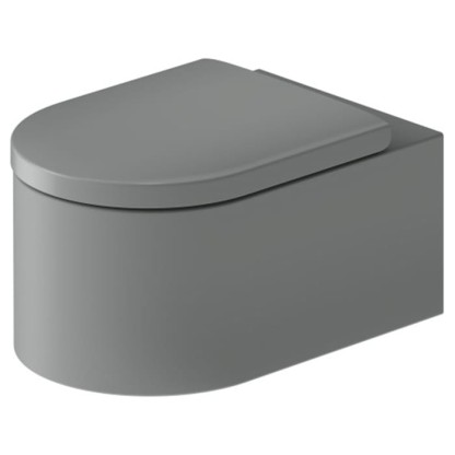 Duravit Millio Унитаз подвесной, 37х57см.,  декор "Smooth", крепление в компл., цвет: светло-серый матовый