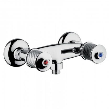 Смеситель для душа Bongio Impero, цвет: хром/blue and red swarovski