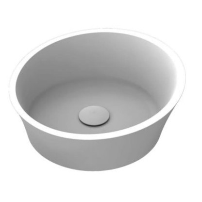 MOMA Evoque Раковина ?40см., накладная, с донным клапаном, цвет: белый матовый