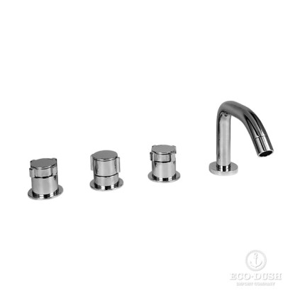Stella Aster Смеситель на борт ванны на 4 отверстия 3256TR, цвет: хром