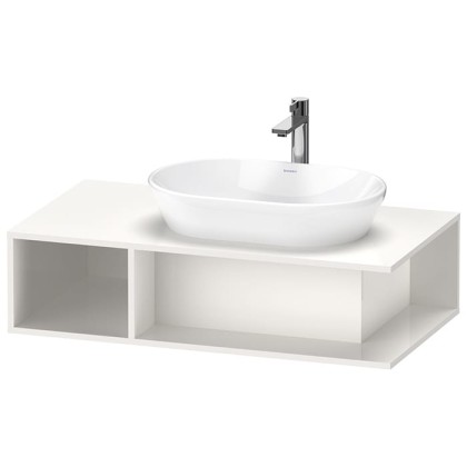 Duravit D-Neo Тумбочка подвесная компакт 100x55х26 см., раковина, 1 открытое отделение на левой стороне, цвет: белый высокоглянцевый