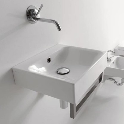 Kerasa Cento раковина 40х35см., подвесная, без отв., цвет: белый