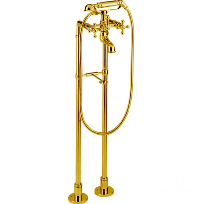 CISAL Arcana Напольный смеситель для ванны с душевым комплектом, цвет: золото