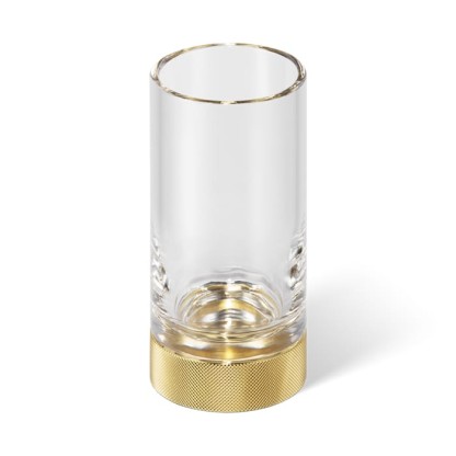 Decor Walther Club SMG Стакан настольный, прозрачное стекло, цвет: золото