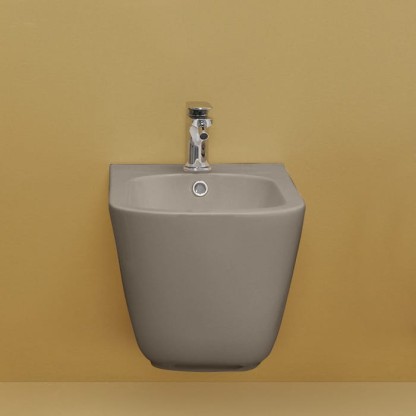 Kerasan Tribeca Биде подвесное 54х35см, c 1 отв под смеситель, c креплением WB9N, цвет: Nocciola