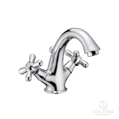 Huber Croisette Смеситель для раковины, на 1 отв, с донным клапаном, цвет: хром