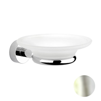 Nicolazzi Accessori Мыльница подвесная, цвет: никель блестящий/белый