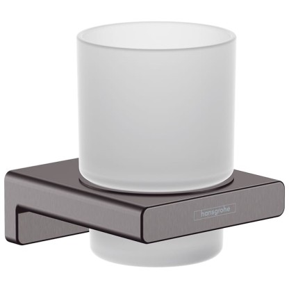 Hansgrohe AddStoris Стакан для зубных щеток, цвет: шлифованный черный хром