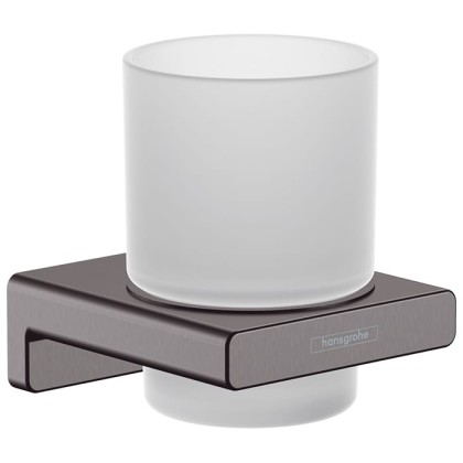 Hansgrohe AddStoris Стакан для зубных щеток, цвет: шлифованный черный хром