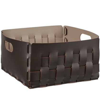 ADJ Корзинка Bottega, 35x35xH20 см., цвет: шоколад/капучино