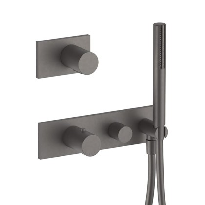 Fantini Milano Встраиваемый смеситель для душа, термостатический, цвет: Matt Gun Metal PVD