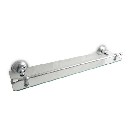 Nicolazzi Cristallo Di Rocca Полочка стеклянная 60 см, подвесной, цвет: хром