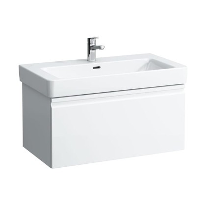 Laufen Pro S Тумба с раковиной 81х45х39см., подвесная, 1 выдвижной ящик, 1 внутренний ящик с органайзером, цвет: белый матовый