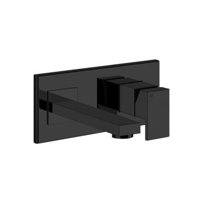 Gessi Rettangolo Смеситель для раковины, встраиваемый, однорычажный, с инд.длиной излива (70-300мм), внешние части, цвет: Black XL