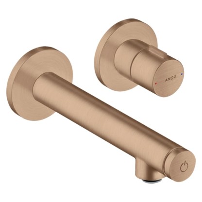 Axor Uno Select Смеситель для раковины, встраиваемый, излив: 15.8см., цвет: шлифованное красное золото