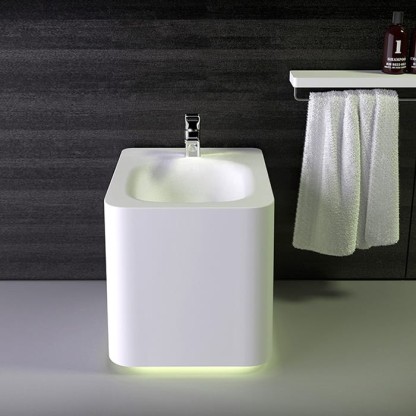 KNIEF Shine Биде напольное 58х39х41 см, с 1 отв под смеситель, цвет: белый