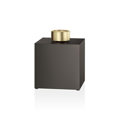 Decor Walther DW 3565 Бокс универсальный 13x13x16.5см, с крышкой, настольный, цвет: темная бронза / золото матовое