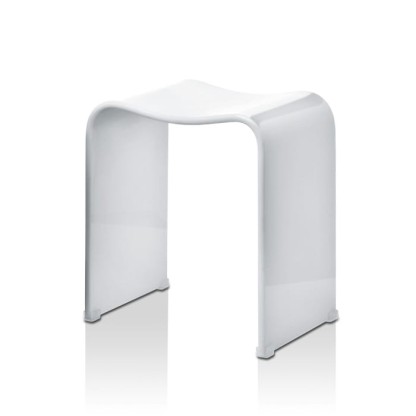 Decor Walther DW 80 Табурет 40x30x46см, акрил, напольный, цвет: белый