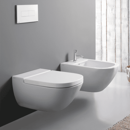 Globo Stockholm Унитаз подвесной 51х37см, с системой скрытого крепежа, цвет: белый