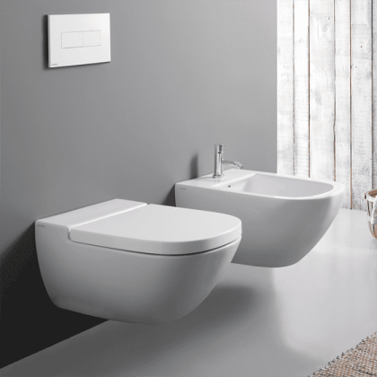 Globo Stockholm Унитаз подвесной 51х37см, с системой скрытого крепежа, цвет: белый