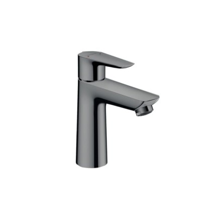 Hansgrohe Talis E Смеситель для раковины 110, на 1 отв, с донным клапаном, излив 112мм, цвет: шлифованный черный хром