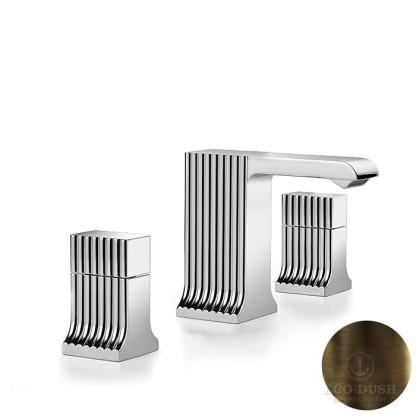 Stella Casanova Смеситель для раковины, на 3 отв, цвет: бронза темная