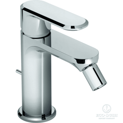 CISAL LineaViva Смеситель однорычажный для биде на 1 отверстие с донным клапаном, цвет:  хром