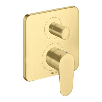 Axor Citterio M Смеситель для ванны, встраиваемый, с переключателем на 2 потока, с защитой, цвет: шлифованная медь