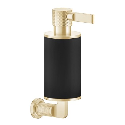 Gessi Inciso Дозатор для жидкого мыла, настенный, цвет: золото/черный