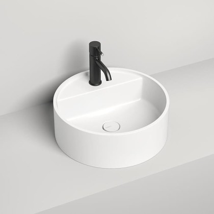 Salini Armonia Top 202 Раковина накладная 45х45х11.6см., с 1 отв., материал: S-Stone, цвет: белый матовый