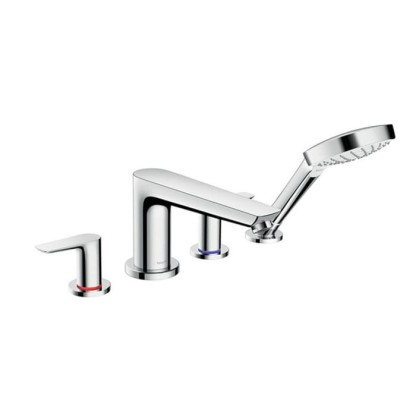 Hansgrohe Talis E Смеситель на край ванны, на 4 отверстия, цвет: хром