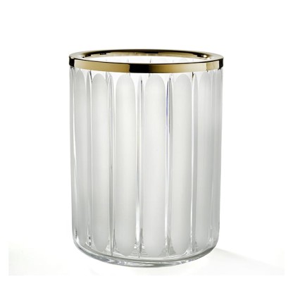 3SC Montblanc Ведро 20х20хh28см, цвет: прозрачный хрусталь/золото 24к. Lucido