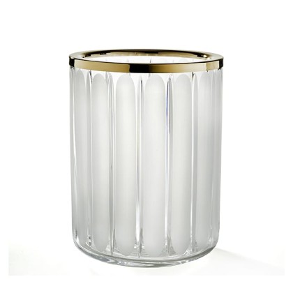 3SC Montblanc Ведро 20х20хh28см, цвет: прозрачный хрусталь/золото 24к. Lucido