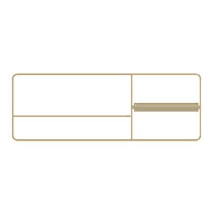 Bertocci Fly Релинг 34см., для аксессуаров, с полотенцедержателем и бумагодержателем, DX, цвет: никель матовый