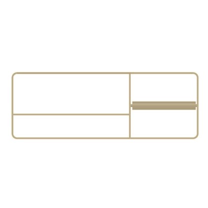 Bertocci Fly Релинг 34см., для аксессуаров, с полотенцедержателем и бумагодержателем, DX, цвет: никель матовый