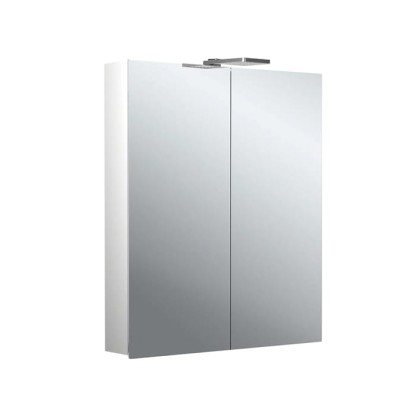Emco Flat II Зеркальный шкаф 60см., с подсветкой LED-Leuchte, навесная модель, с подсв. для раковины, 2 дверка