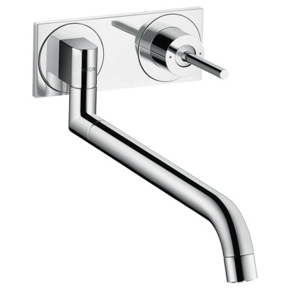 Axor Uno? Смеситель для раковины, встраиваемый, излив:29.5см., внешняя часть, цвет: хром