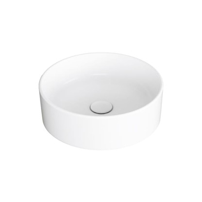 SIMAS Folio Раковина круглая накладная ?40x13 см, без отв под смеситель, цвет: белый