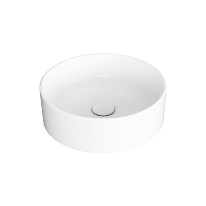 SIMAS Folio Раковина круглая накладная ?40x13 см, без отв под смеситель, цвет: белый