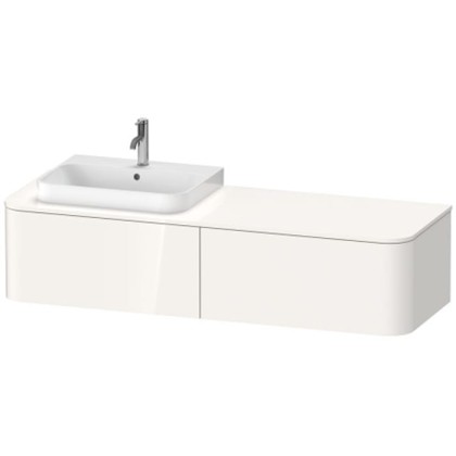 Duravit Happy D.2 Plus Тумба подвесная 160x55х35.4см, с раковиной и 2 ящиками, SX, цвет: белый глянцевый