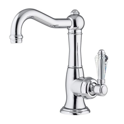 Nicolazzi Cristallo Смеситель для раковины однорычажный, с донным клапаном, цвет: хром