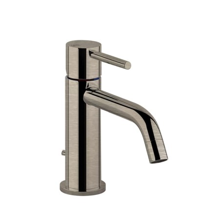 Gessi Emporio Via tortona Смеситель для раковины, на 1 отв, с донным клапаном, цвет: Finox Brushed Nickel