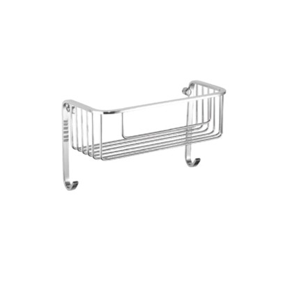 Bertocci Baskets Сетка для душа, 40х8,5х12см., с двумя крючками, цвет: хром