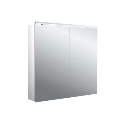 Emco Flat II Зеркальный шкаф 80см., с подсветкой Classicleuchte, навесная модель, с подсв. для раковины, 2 дверка